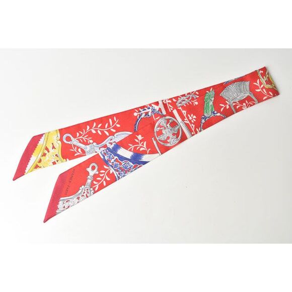 Hermes Silk Twilly Scarf - Picture 2 of 6